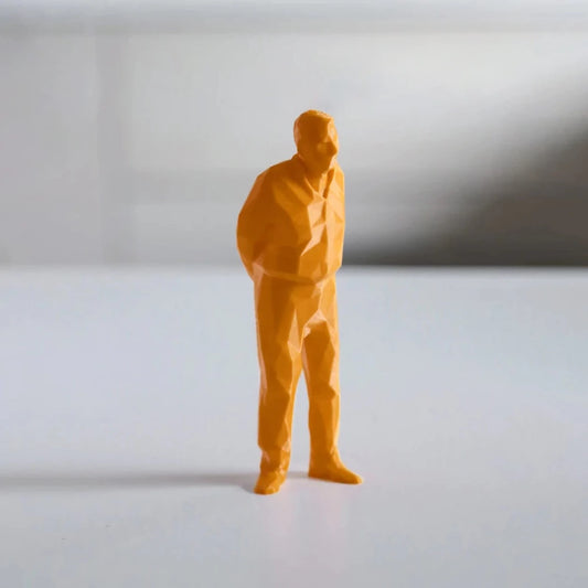 Umarell Petit modèle Orange - figurine impression 3D - superstuff