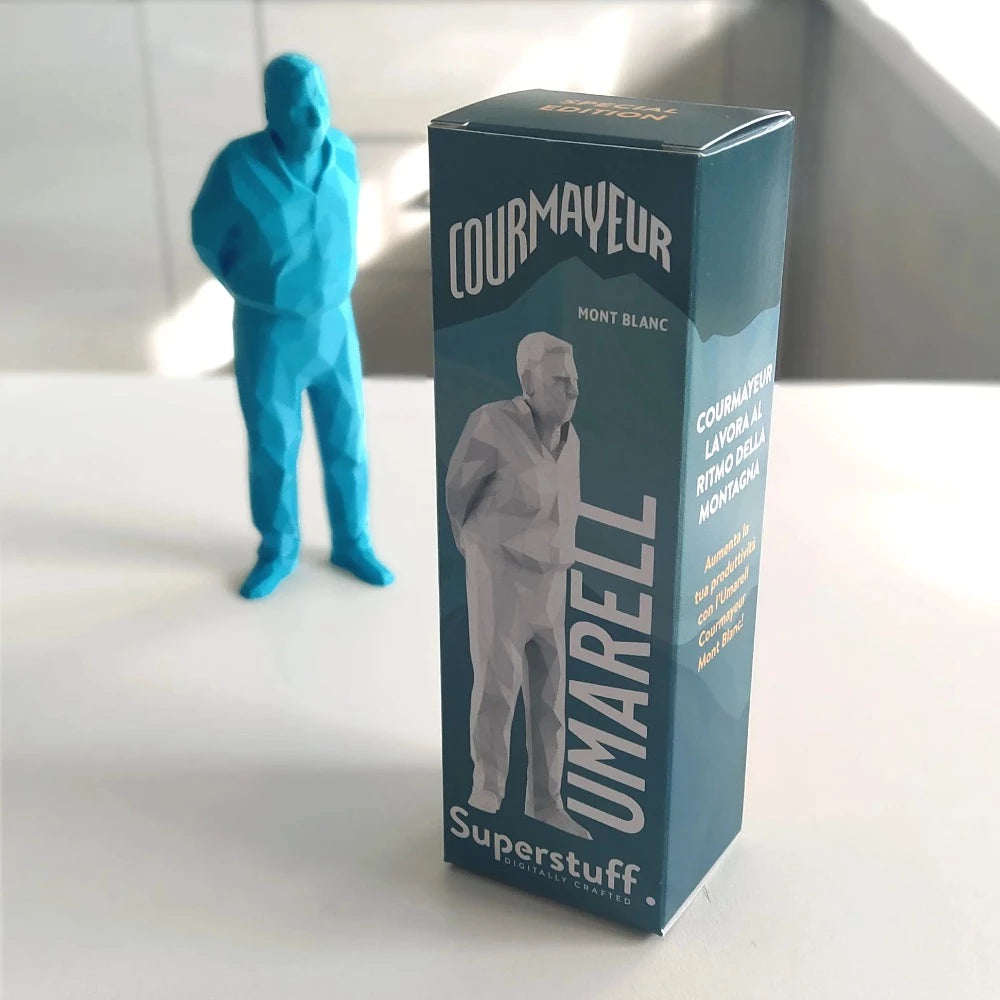 Umarell Courmayeur Mont-Blanc - Figurine impression 3D - Superstuff
