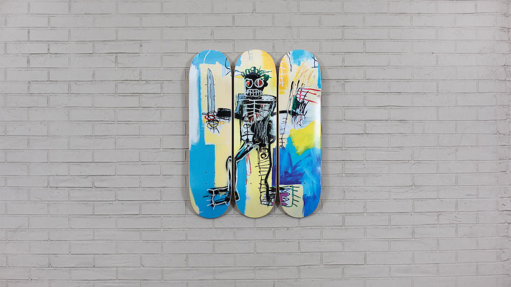 Warrior - Triptyque de Skates - Jean Michel Basquiat - The Skateroom