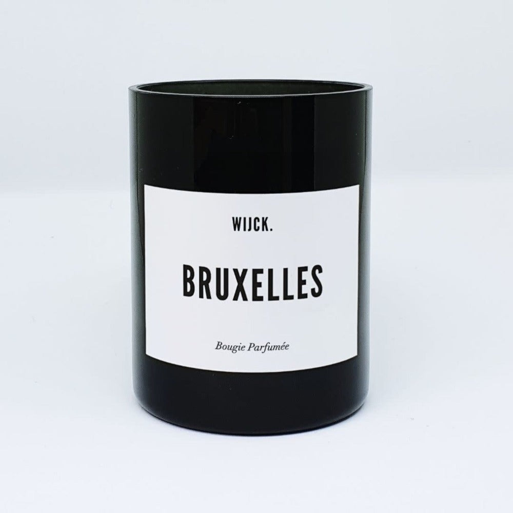 Bougie Bruxelles parfumée - noix de coco, orange, et thé noir - Wijck