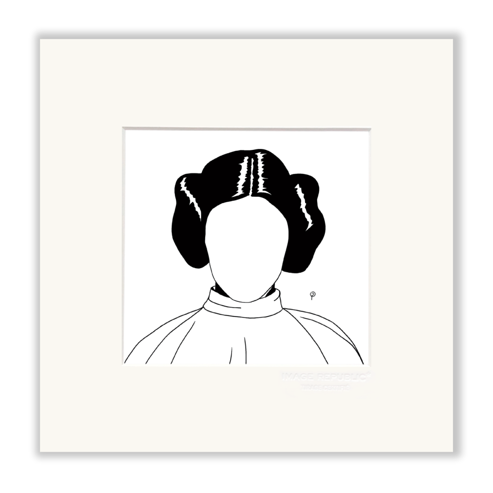 041 Princesse Leia - Collection Présence - tirage 22x22 - Image Republic
