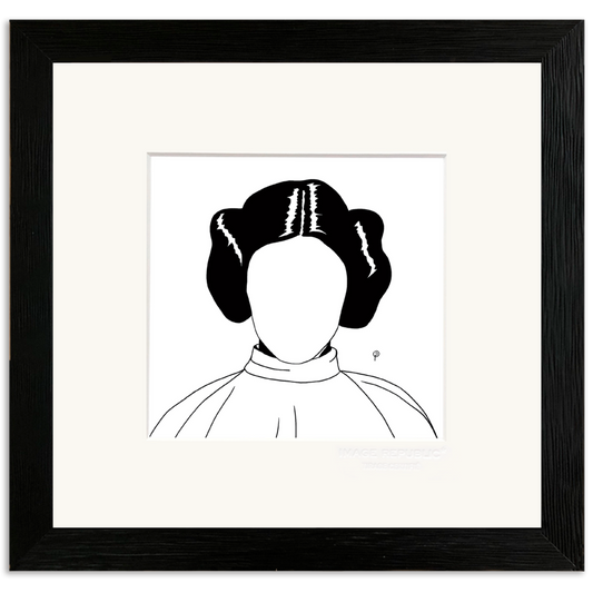 041 Princesse Leia - Collection Présence - tirage 22x22 - Image Republic