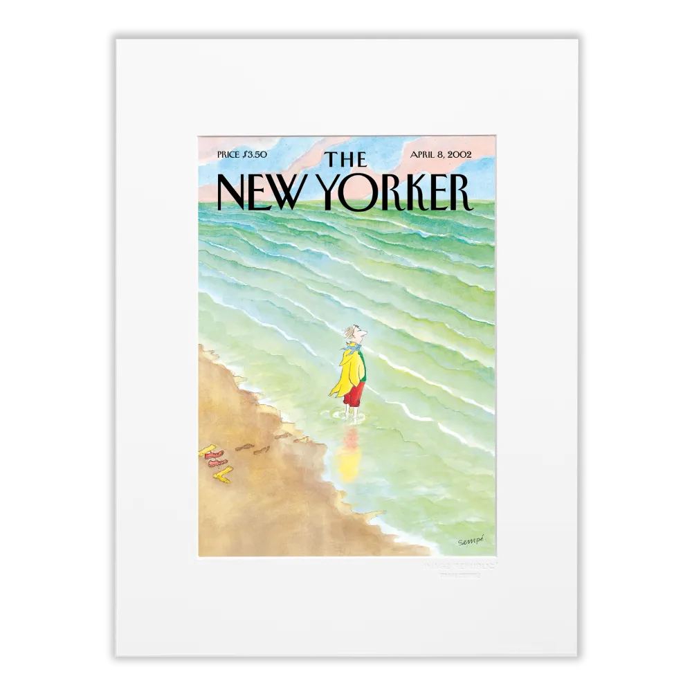 Affiche 30x40 "Waves" par Sempé collection The New Yorker