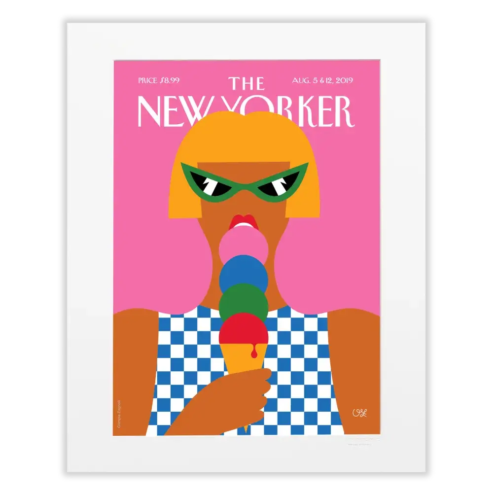 "Taste of Summer" affiche avec passe-partout en 40x50 cm
