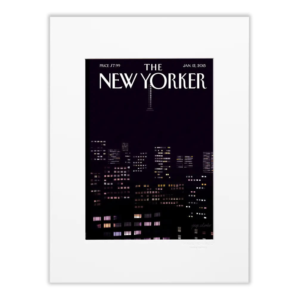 Affiche the New Yorker - Jorge Colombo - 12 Janvier 2015
