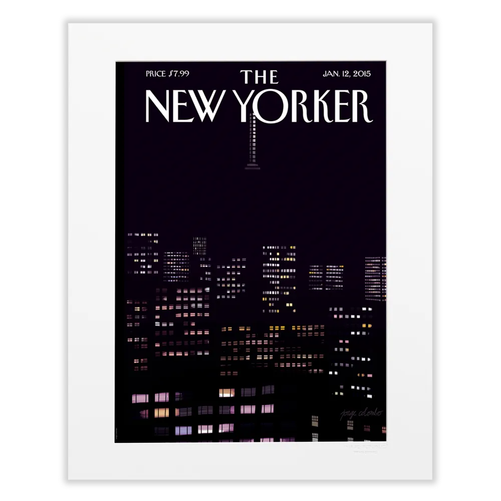 Affiche the New Yorker - Colombo - 12 Janvier 2015 40x50