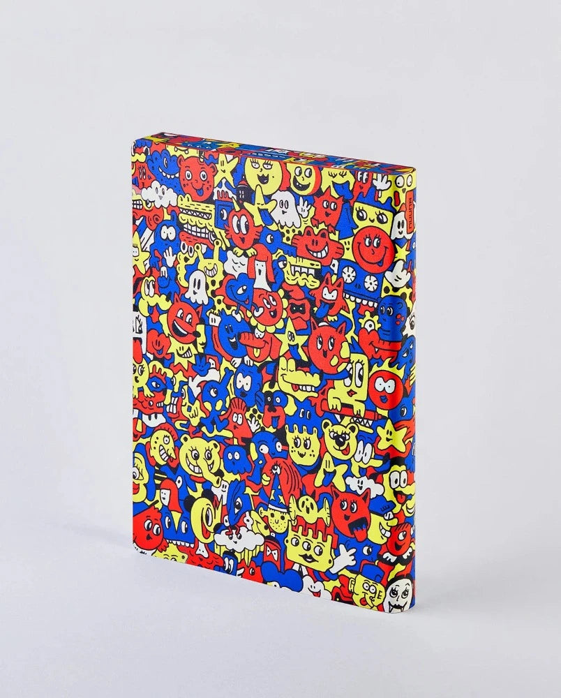 Carnet Pride Recto - Nuuna x Jan Paul Müller -Couverture avec personnages bleus jaunes rouges