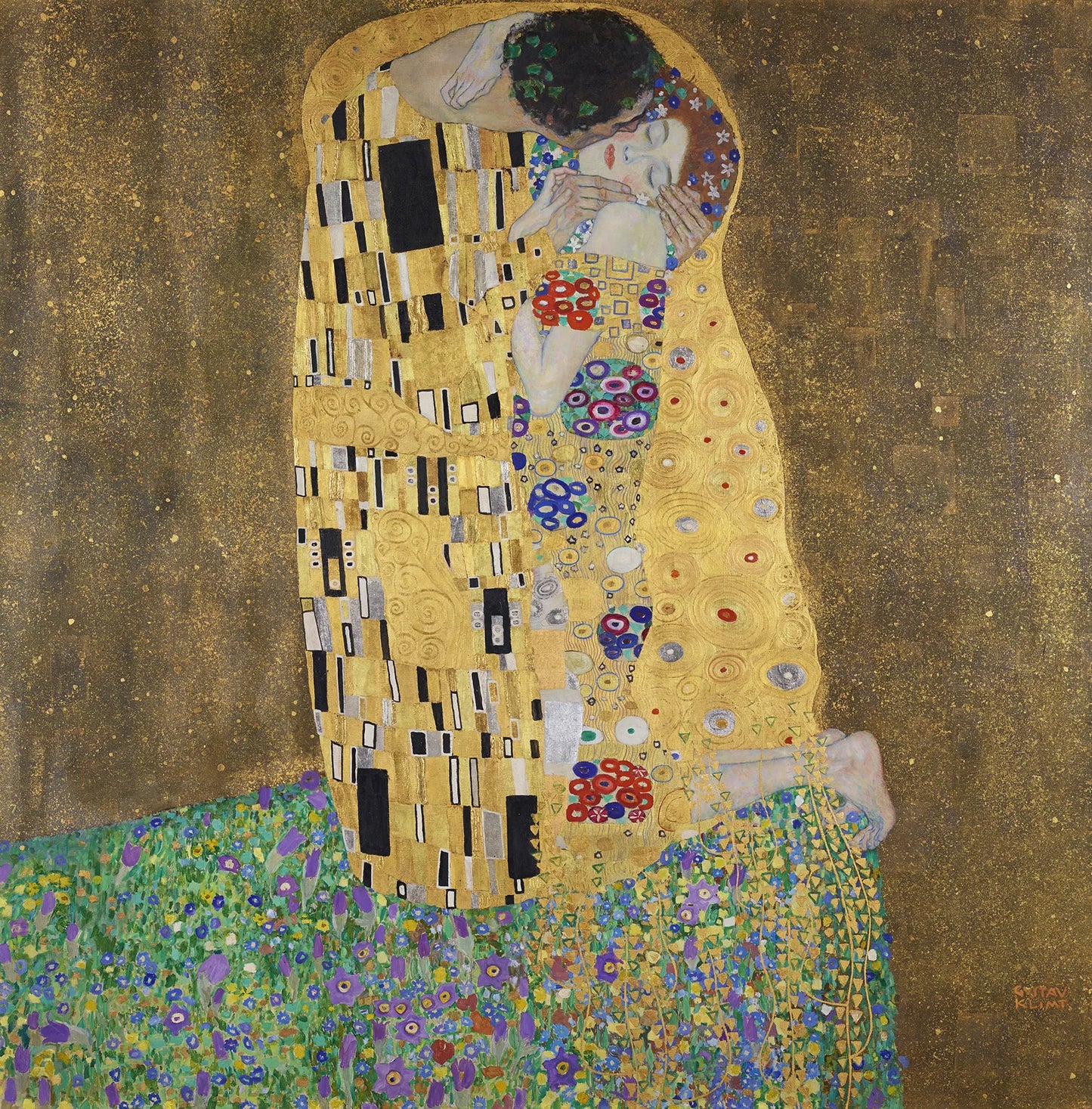 Gustav Klimt, The Kiss (Lovers) au musée Belvedere à Vienne en Autriche