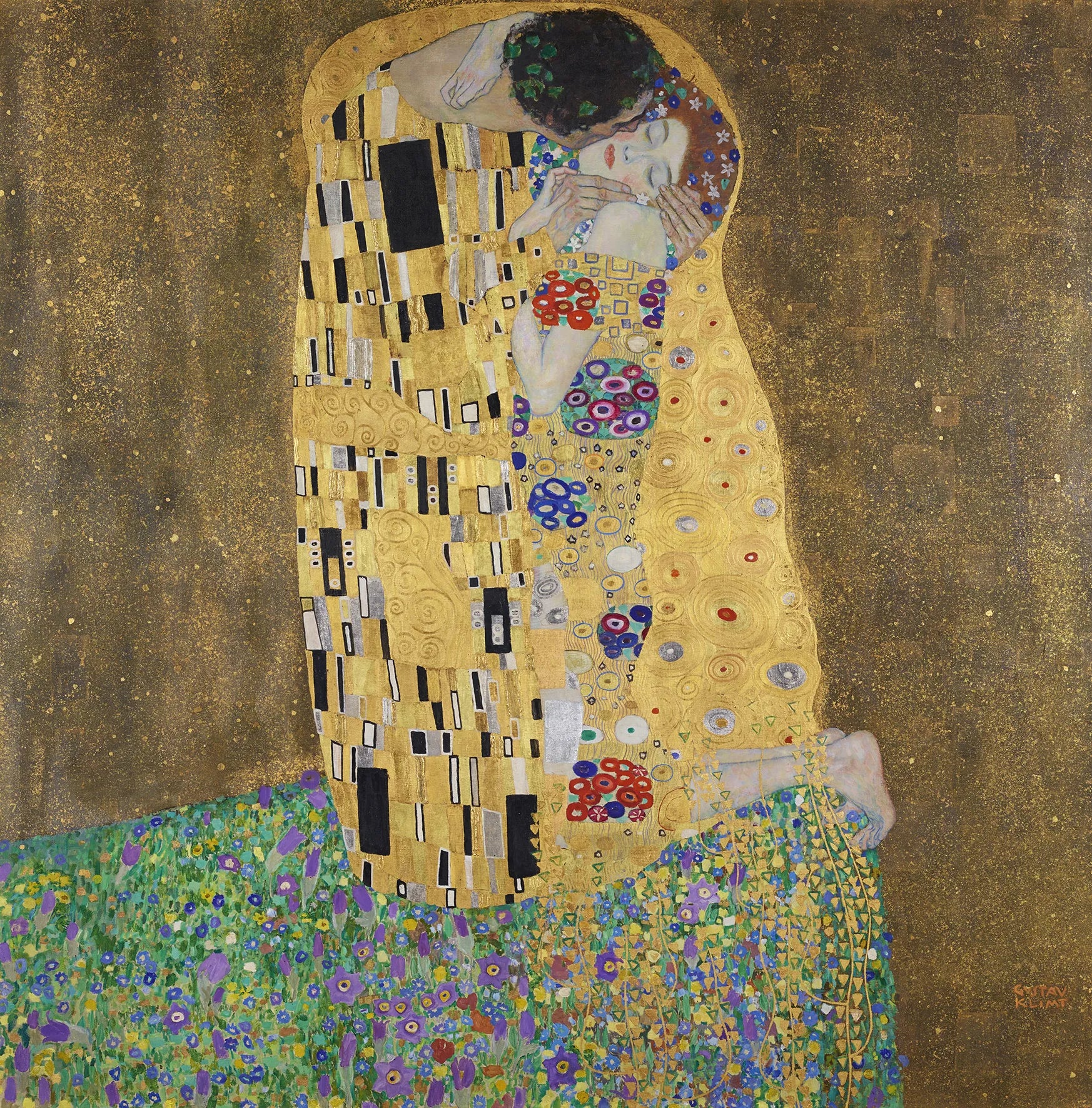 Gustav Klimt, The Kiss (Lovers) au musée Belvedere à Vienne en Autriche