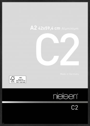 C2 A2 - Cadre en Aluminium noir mat brossé - Nielsen