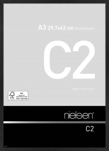 C2 A3 - Cadre en Aluminium noir mat brossé - Nielsen