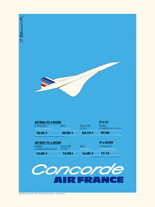 Affiche Air france Concorde A320 - Salam Editions