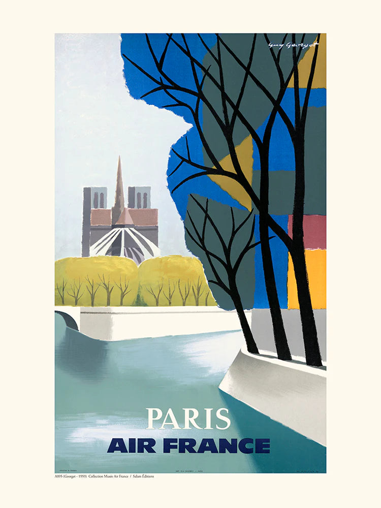 Affiche Air france Paris Notre Dame  A9095 - Salam Editions