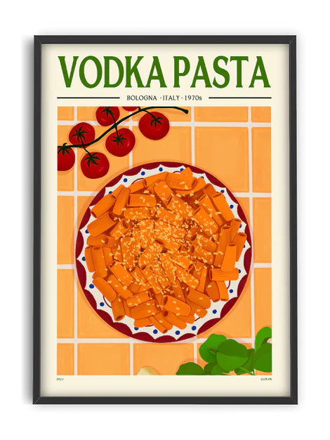 Vodka Pasta - Affiche 30 x 40 cm Elin Pk - PSTR Studio