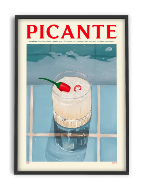 Picante - Affiche 30 x 40 cm Cocktail Elin Pk - PSTR Studio