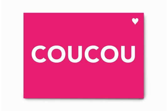 Coucou - Collection Fluo - Carte Postale - Pied de Poule