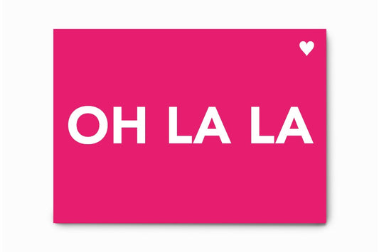 Oh La La - Collection Fluo - Carte Postale