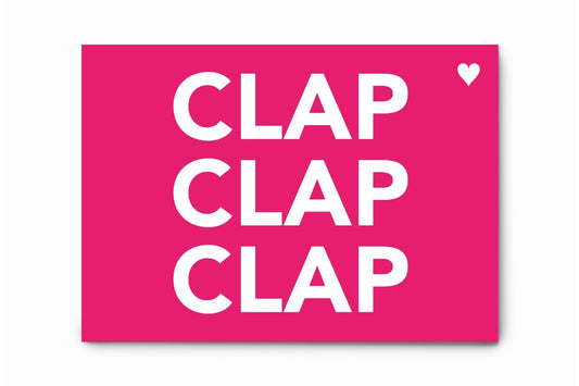 Clap Clap Clap - Collection Fluo - Carte Postale - Pied de Poule