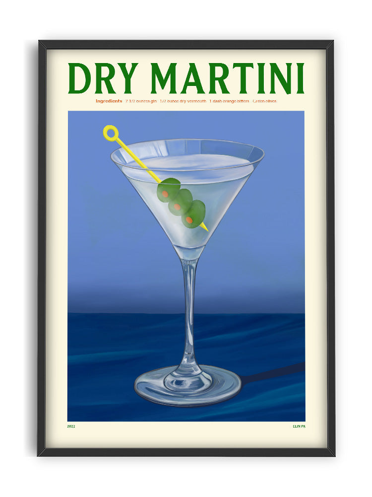 Dry Martini - Affiche 30x40 cm Elin Pk - PSTR Studio