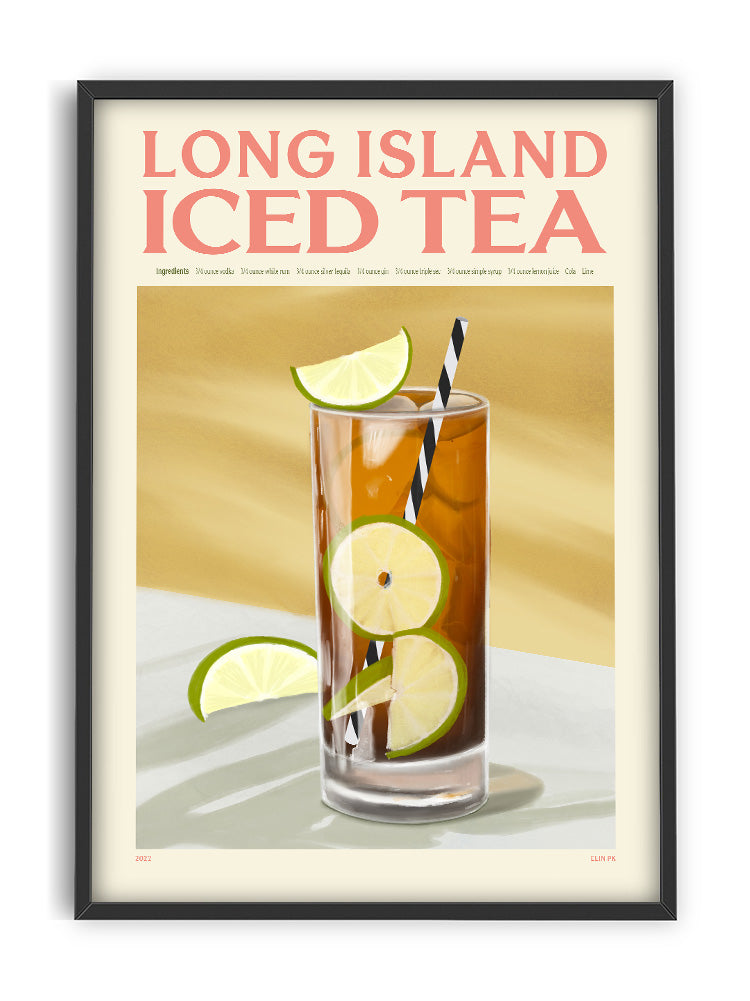 Long Island Iced Tea - Affiche 30x40 cm - Elin Pk - PSTR Studio