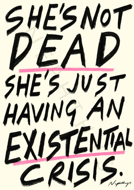 An existential Crisis Print Nephthys Illustrated - Affiche Existential Crisis