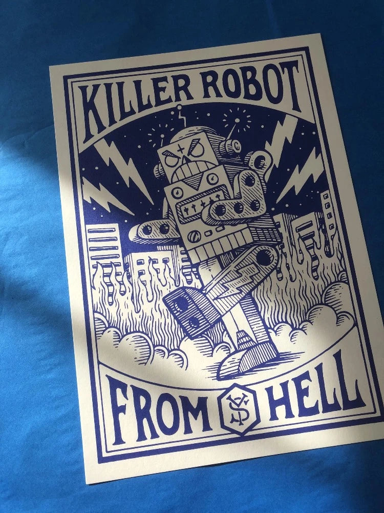 Killer Robot Yeaaah studio - Affiche 30x40