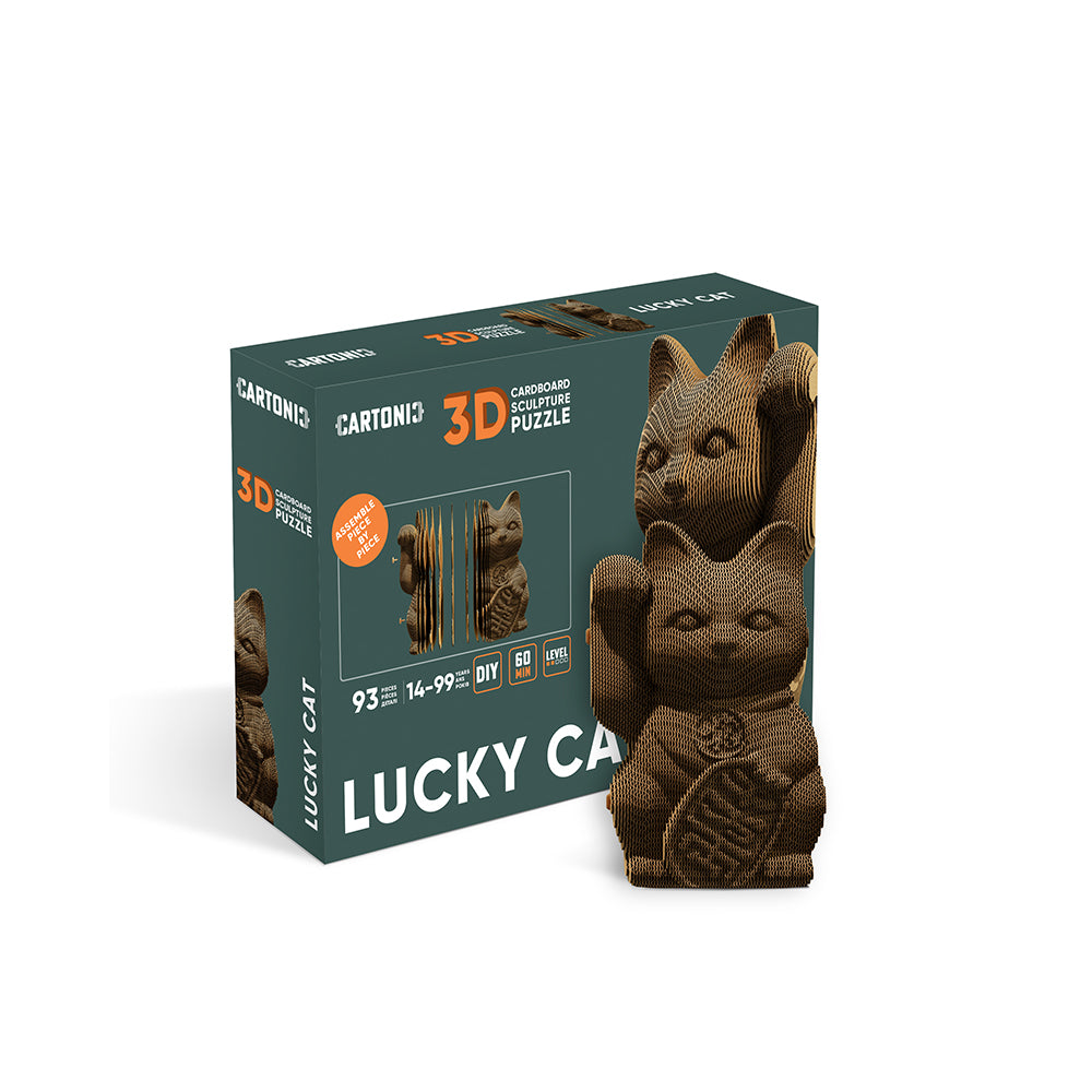 Lucky Cat Cartonic - puzzle carton 3D à assembler