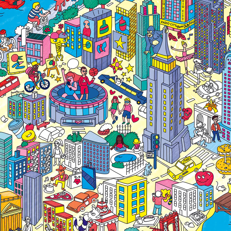 Coloriage géant New-York par OMY