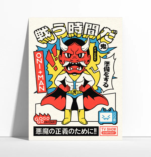 Oni-Man - Illustration 30x40 cm - Paiheme