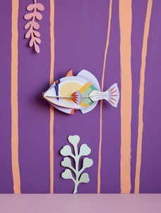 Poisson Picasso - Décoration Murale en carton recyclé - Studio Roof
