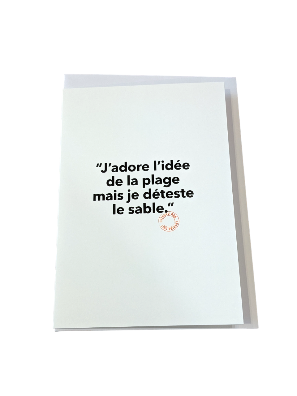 90 J'Adore l'Idée - Carte Postale - Collection "Entendu par Loïc Prigent"