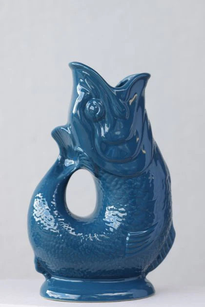 Poisson Petrol XL - Vase Carafe en céramique - Gluckigluck