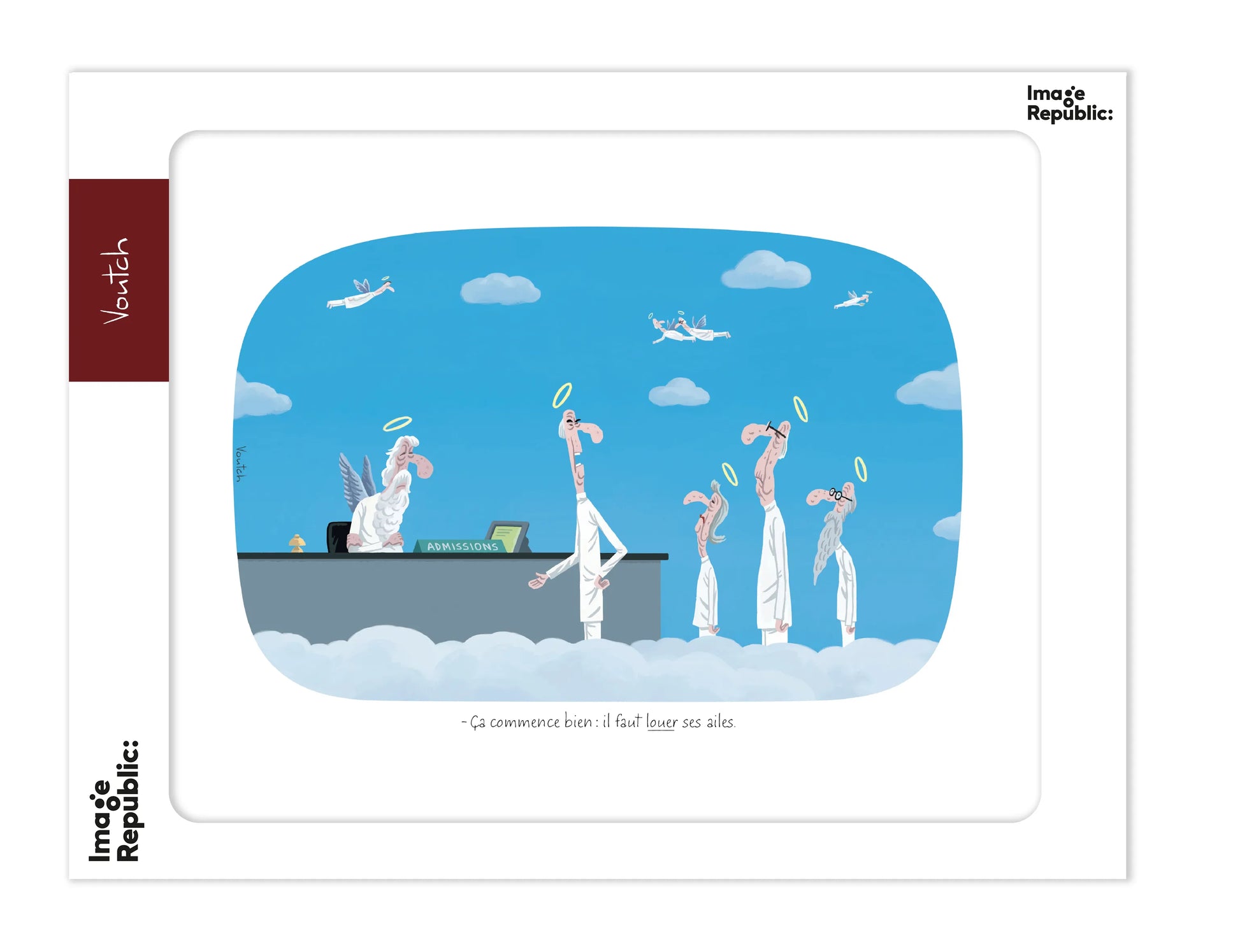 Affiche Voutch Ailes - Dessin de Voutch 30x40 édité par Image Republic