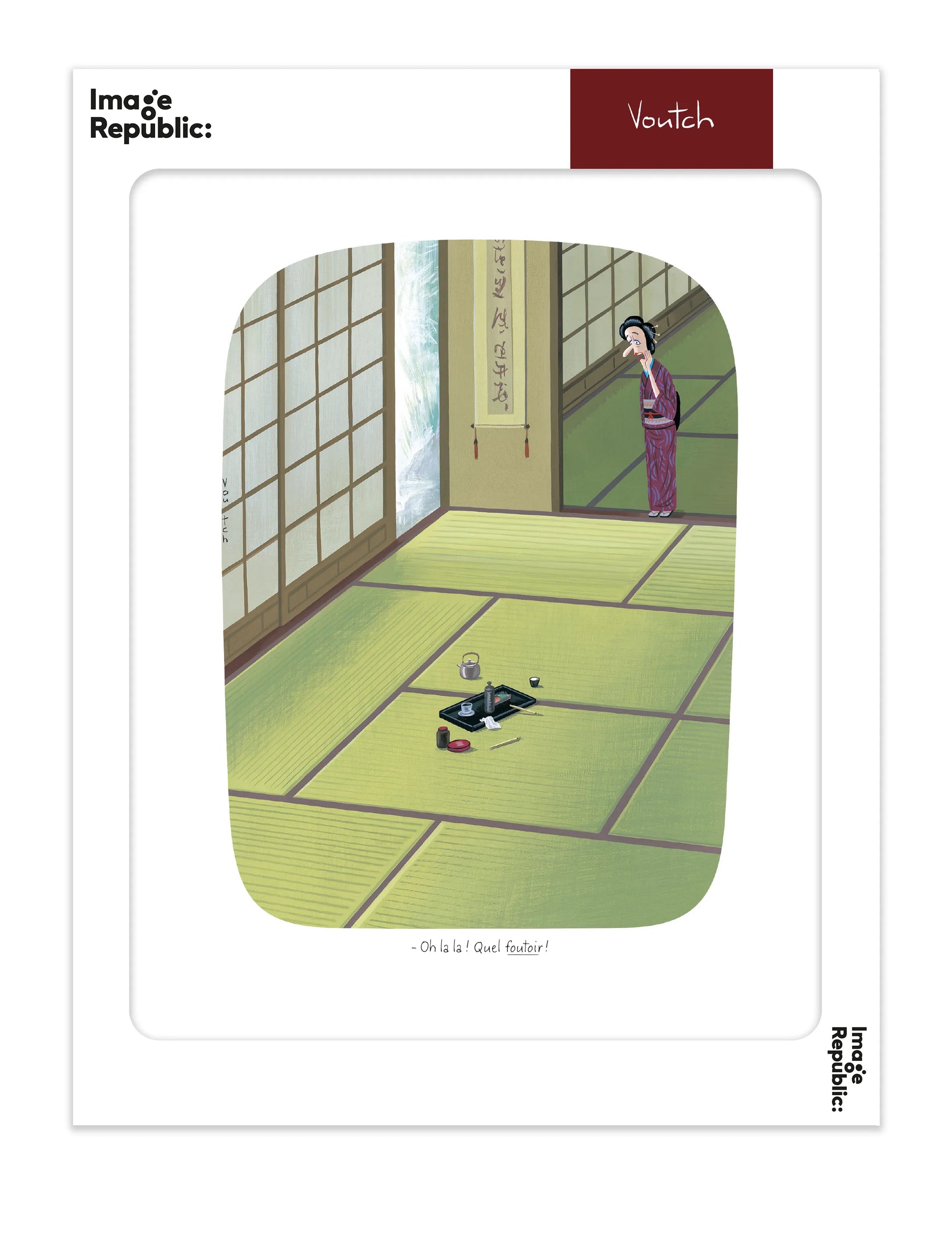 Affiche Voutch Foutoir - Dessin de Voutch 30x40 édité par Image Republic