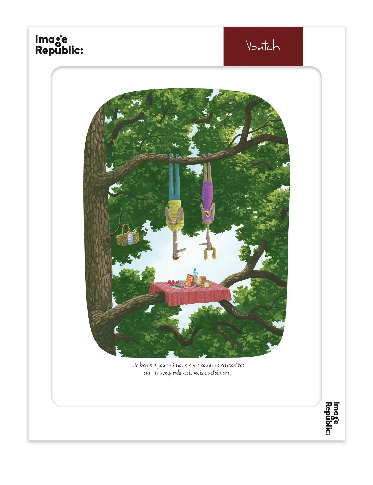 Affiche Voutch Trouver quelque chose - Dessin de Voutch 30x40 édité par Image Republic