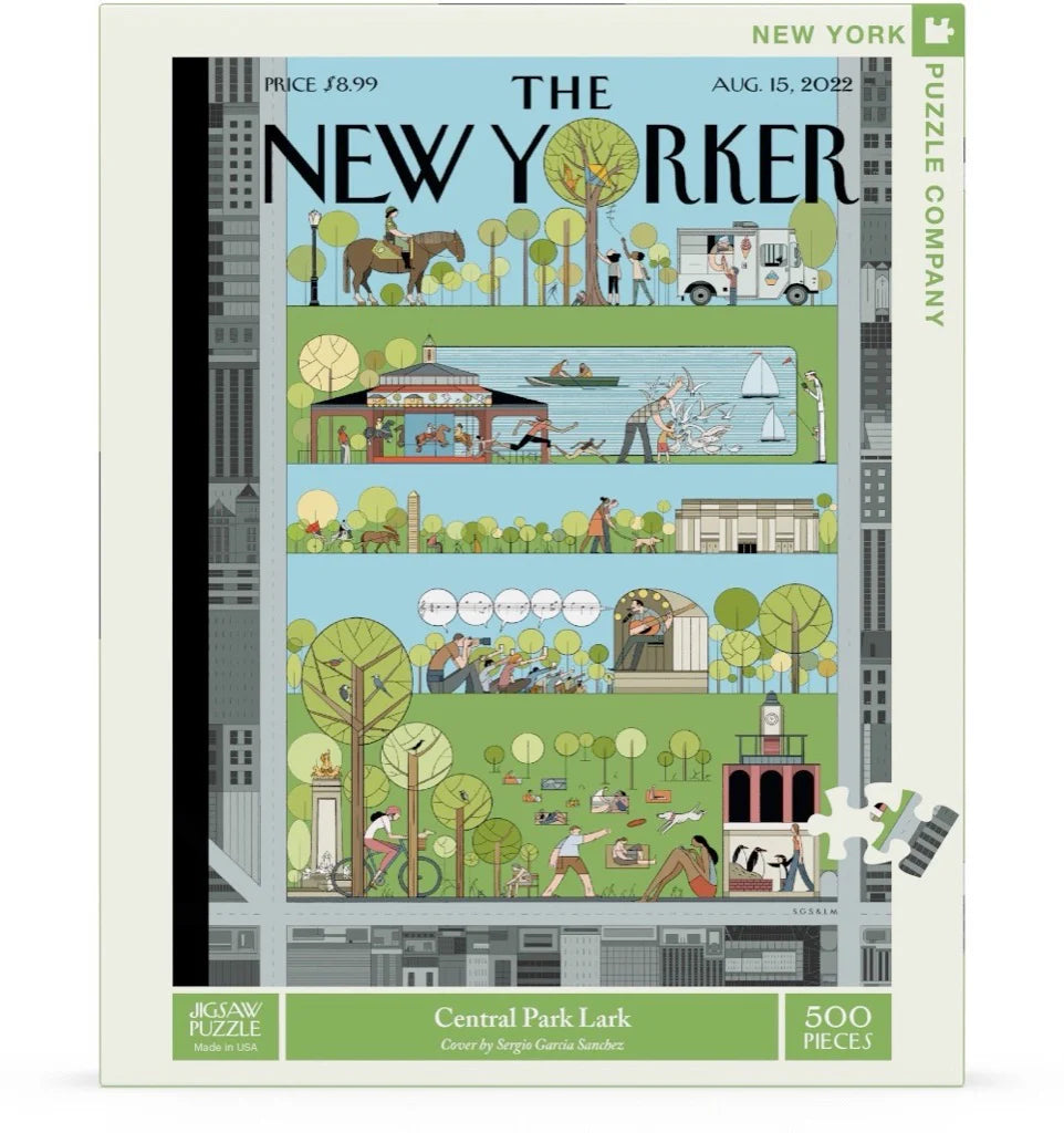 Puzzle New Yorker Central Park Lark par Sergio Sanchez Garcia - Couverture du 15 août 2022 - 500 pièces