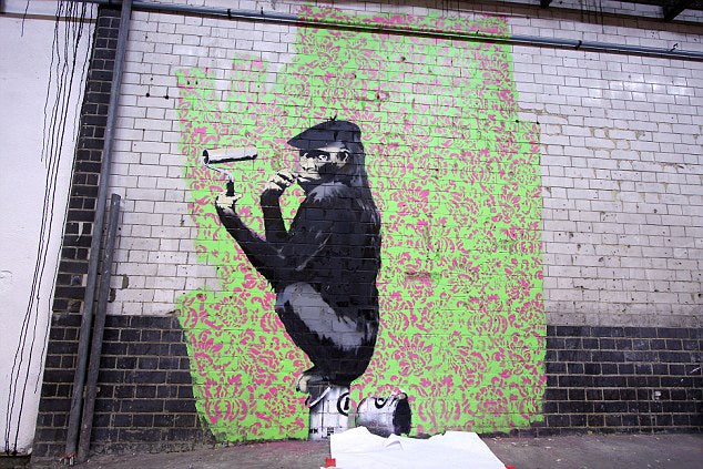 Gorilla Artist Banksy 2008 - Tunnel de Leak Street London