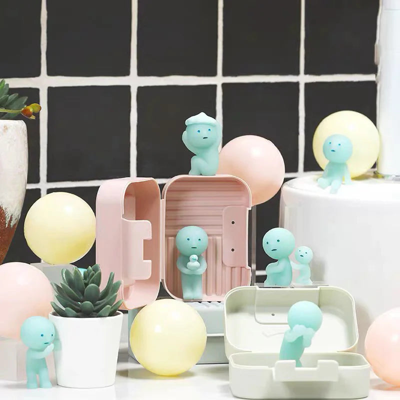 Smisky Bath- toutes les figurines dans une salle de bain