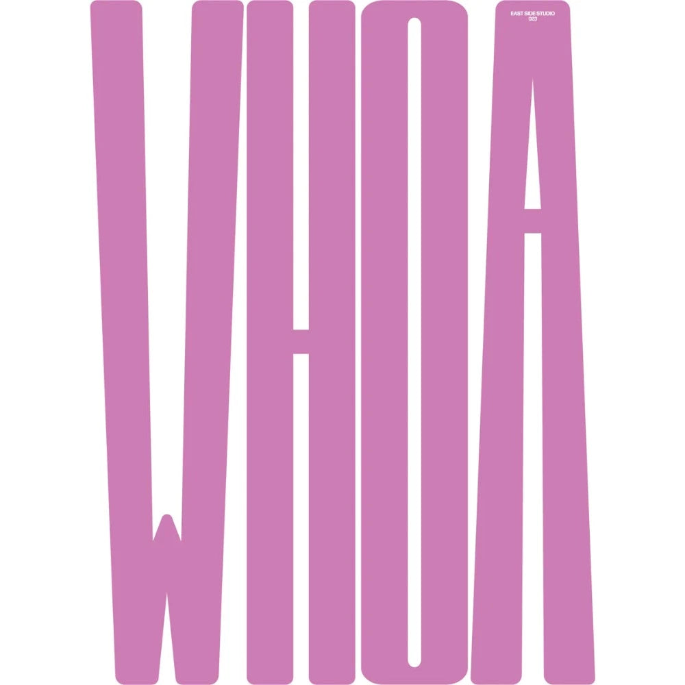 Whoa Lilas - Affiche a4 typographie - East Side Studio