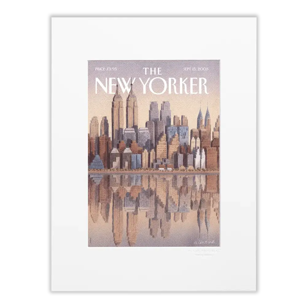 Affiche 30x40 "Twin Towers" par Sempé pour The New Yorker
