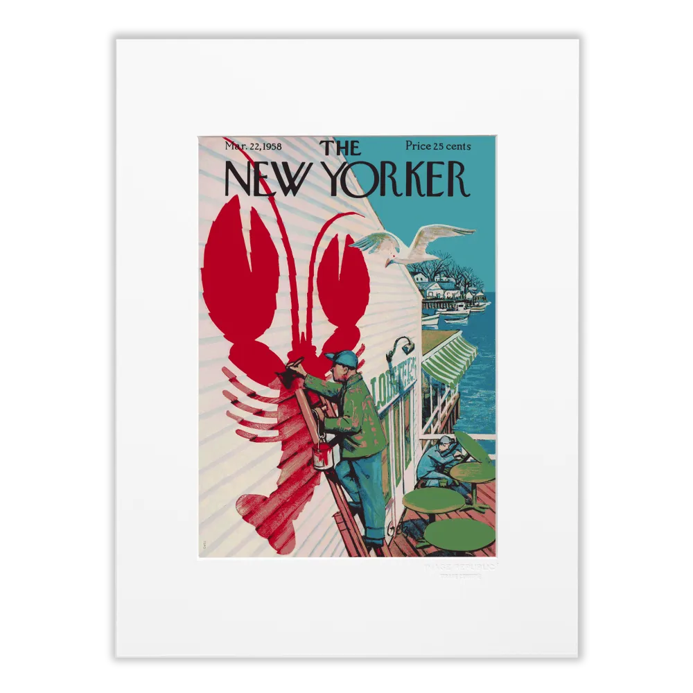 Affiche 30x40 cm "Lobster" par Getz pour le magazine The New Yorker