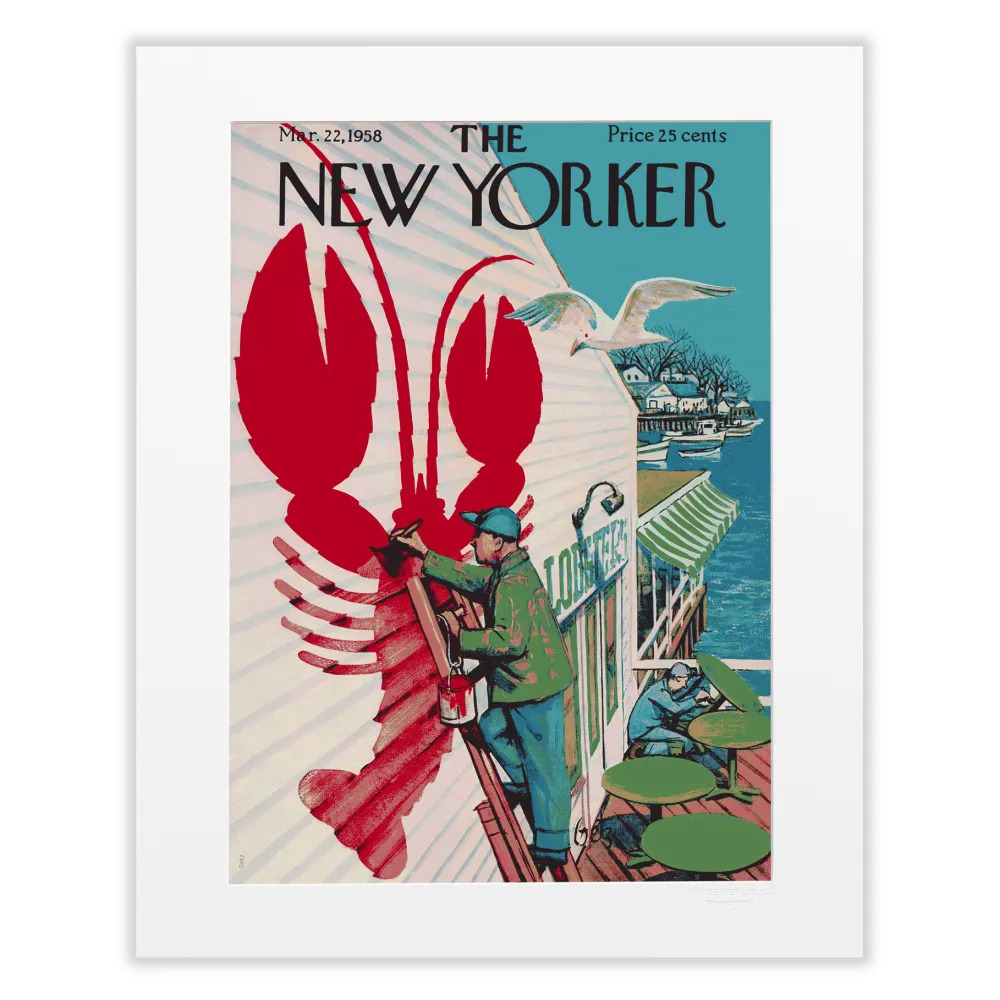 Affiche 40x50 cm "Lobster" par Getz pour le magazine The New Yorker