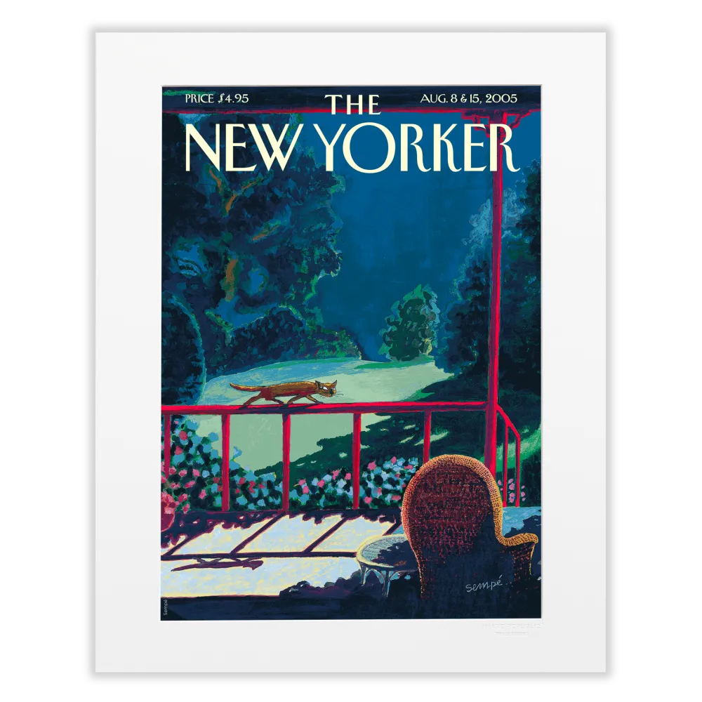 Affiche 40x50 "Cats Group" par Sempe collection The New Yorker