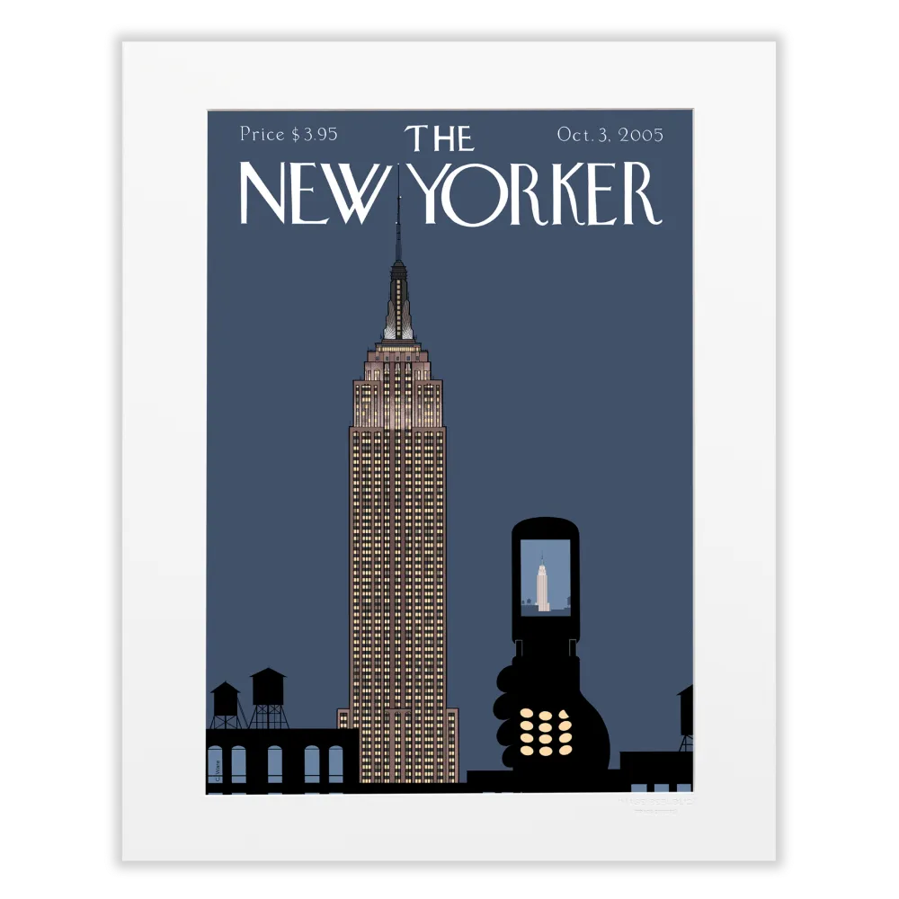 Affiche 40x50 "Empire State Building" pour The New Yorker