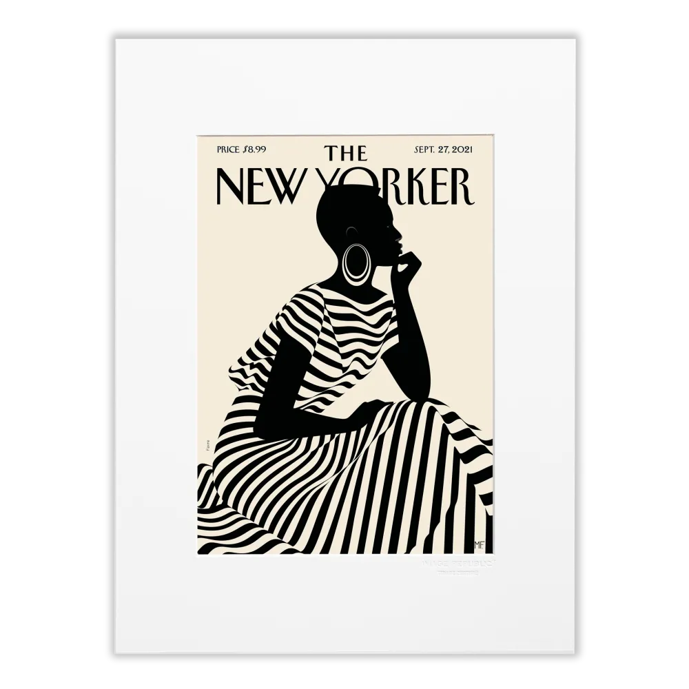 Affiche 30x40 "Composed" par Favre collection The New Yorker