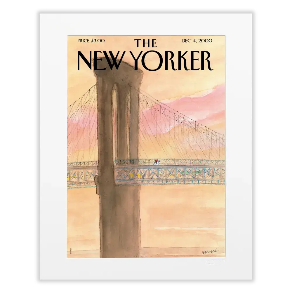 Affiche The New Yorker Way To Brooklyn en format 40x50 cm