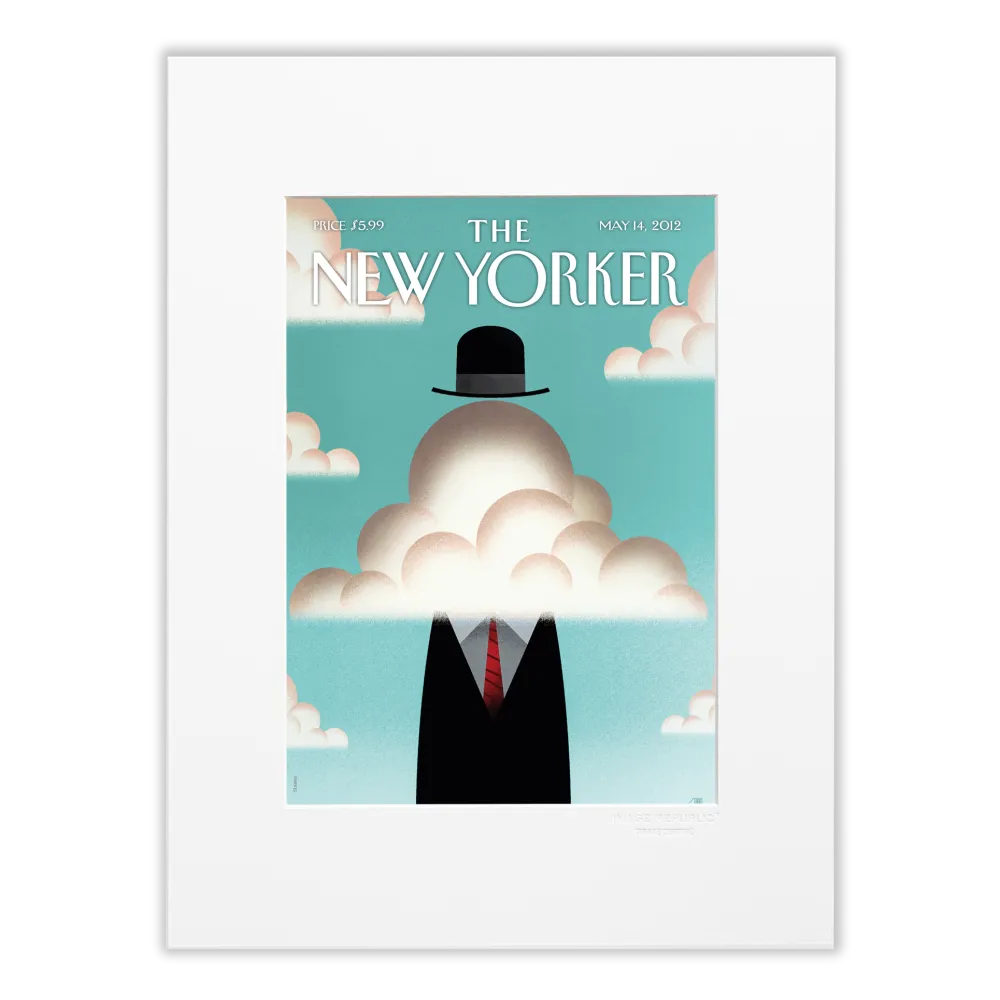 Affiche 30x40 "The Cloud" par Staake pour The New Yorker