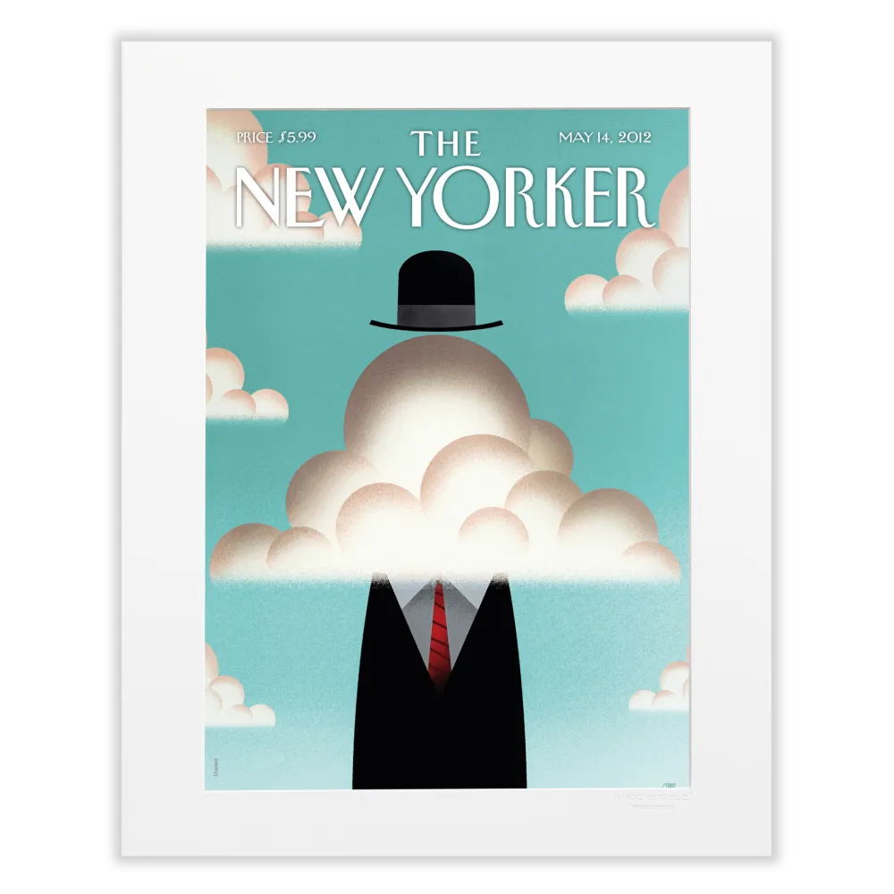 Affiche 40x50 "The Cloud" par Staake pour The New Yorker