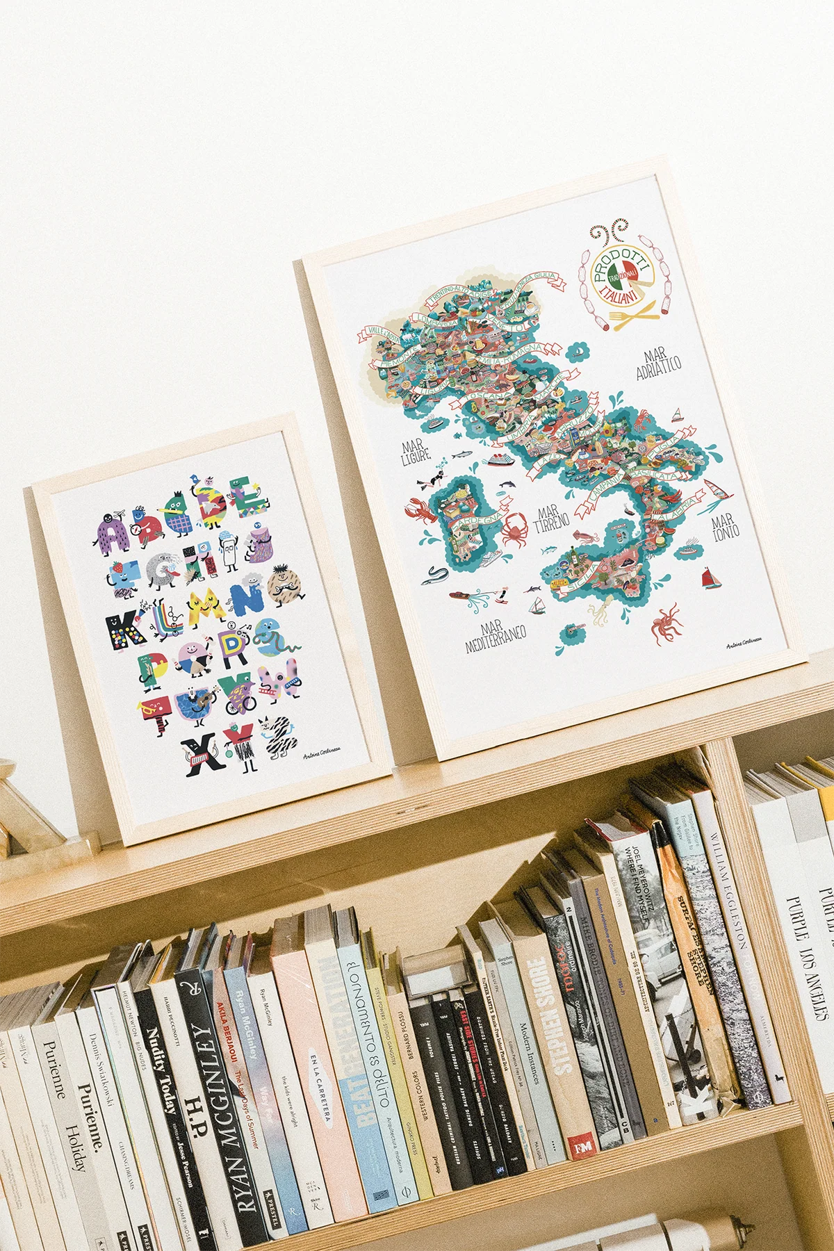 Affiche Produits traditionnels italiens Antoine Corbineau dans un intérieur