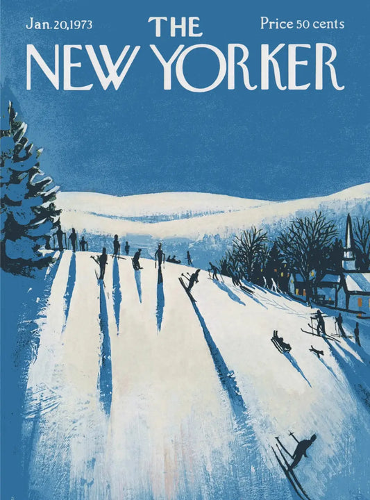 "Make their way" des skieurs dévalent une montagne